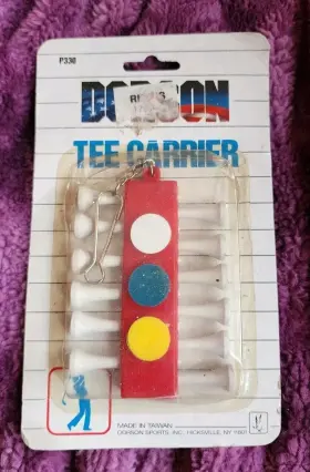 Dorson 016075133000 Vintage Sports Golf Tee Carrier With 12 Wood Tees And 3 Markers