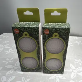 Sg01 Dott Green Bean Golf Ball Holder Yellow Aluminum Portable Accessory