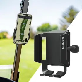 Dprofy 710917357356 Golf Cart Phone Holder Strong Magnetic Mount Black