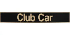 Cart-18 Drive-up 1014198 Name Plate For Club Car Ds Emblem Black Gold Golf X 2.24