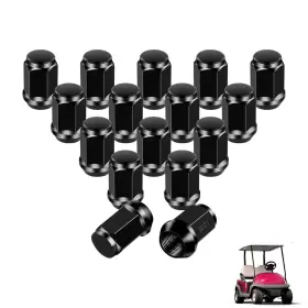 Du00022 Drive-up Golf Cart Chrome Wheel Lug Nut Kit For Club Car Ds Precedent And Ezg