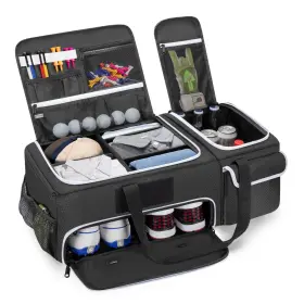 Df077 Dsleaf 2 Layer Golf Trunk Organizer With Bottom Shoe Space Car Locker F