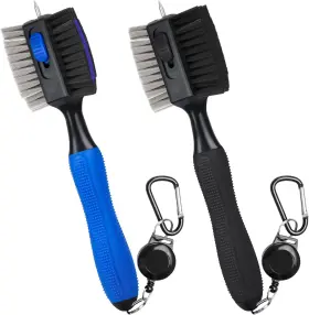 Dsquu 445056934900 2 Pack Golf Club Brush Cleaner With 2ft Extended Cord And Non-slip Handle For Co