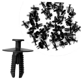Dun-51118174185 Dunviku 50pcs Bumper Trim Retainer Clips Push-type Wheelhouse