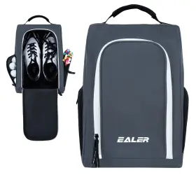 Gsb100-grey Ealer Gsb100 Golf Shoe Bag Zippered Shoes Carrier Bags With Ventilation And Do