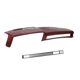 Lyap-042-mar-xb Ecotric Lyap-142t-z1 Maroon Dash Board Cover And Ac Vent Plate Compatible With 1981-1987 C10