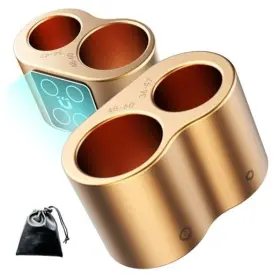 Dch1-g Eddyrise Item Holder For Golf Cart Dual Slot Metal Magnetic Fits Gold