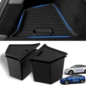 My-tsb-010 Elegancex Upgraded Trunk Storage Bins Fit The 2023 2024 2025 5-seater Tesla Model Y Inch