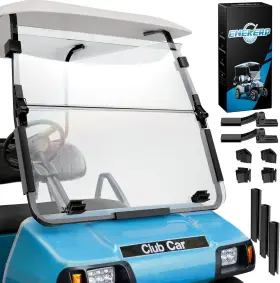 Enekerp 797457094286 Golf Cart Windshield For Club Car Ds 2000-up Gas And Electric Fit Tapered Front