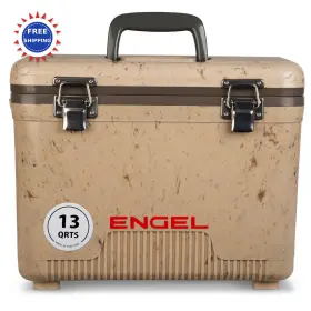 Uc13c1 Engel Leak Proof Airtight Drybox Cooler 13 Quart Camo Lunchbox For Men Women Uc13