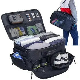 Enpi 718157328501 Premium Golf Trunk Organizer And Travel Bag - Ample Storage For Accessorie