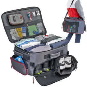 Enpi 718157328518 Golf Trunk Organizer And Travel Bag - Ample Storage For Accessories