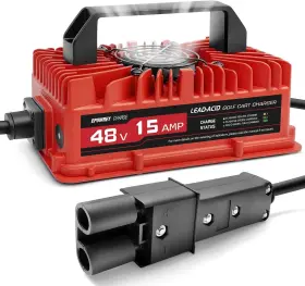 Epowrey 5346463 48 Volt 15 Amp Golf Cart Battery Charger For Yamaha G19 G22 2-pin Plug