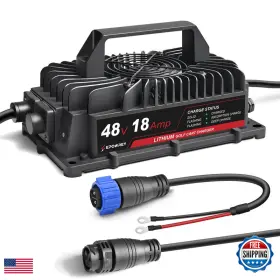 B0f6mfzld1 Epowrey 18amp Lithium Golf Cart Battery Charger For 48 Volt/58.4v 51.2v Lifepo4