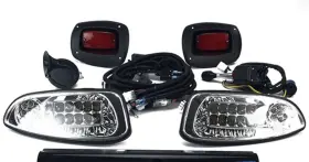 10lol-y56 Epr Distribution Golf Cart Deluxe Street Legal All Led Light Kit For Ezgo Rxv Sku Y56 10lol
