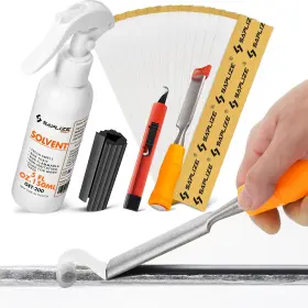 Esg2-gt09s-260515 Eshow Sportec #a01 Saplize Golf Grip Kit With Tape Remover Tool 15 Paper Tapers 5oz Sol