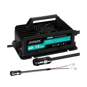 48v15a-li Everexceed 15a 48v Golf Cart Battery Charger For 51.2v Litium