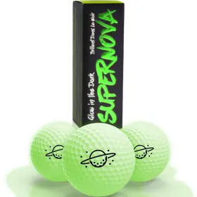 Everyswing Golf 628942810916 Supernova Glow Balls Rechargeable By Uv Flashlight For Night Play