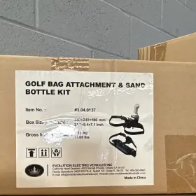 3.04.0137 Evolution Electric Vehicles Golf Bag Attachment And Sand Bottle Kit