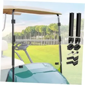 Fdg-124 Excellence Ezgo Golf Cart Windshield-fold Down Windshield Anti-impact Resistant