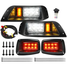 Exefch 789563429687 Golf Cart Led Light Kit For Ezgo Txt 1996-2013 12v Street Legal Hea