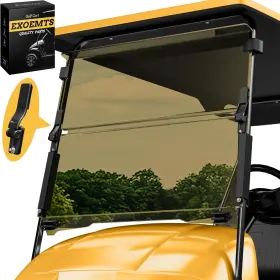B0f1d6lxzg Exoemts Golf Cart Windshield Ezgo Txt 95-13 40.7 Inch W X 28.3 H 3/16 Polycarbonat