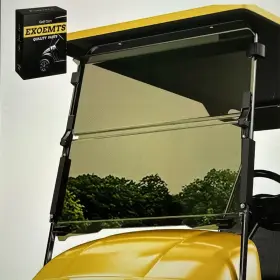 E11-txtysdfbl-01 Exoemts Golf Cart Windshield For Ezgo Txt 1995-2013 40.7 Inch X 28.3 3/16 Tint Hinge