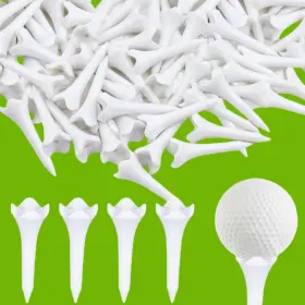 242624-fpus Fampery 30pcs Plastic Golf Tees - 1-1/2 Short Enhanced White