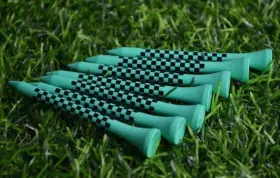 Fandom Fitness Gear 197644958405 Wooden Golf Tees Pack Of 50 2 3/4 Green And Black