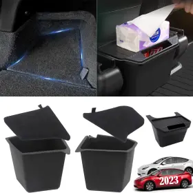 Fanpbow 717225893149 2024-2022 Rear Trunk And Air Outlet Organizer With Lid 5-seater La