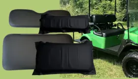 Txt2b2 Fdeercolo For Golf Cart Front Seat And Backrest Leather Ezgo Txt 1994-2013 Thicken/widen