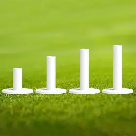 Finger Ten 034948047872 Golf Rubber Tees Driving Range Value 4 Pack 1.5 2.25 2.75 3 -white