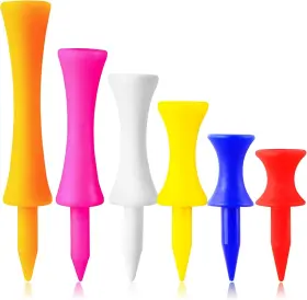 Finger Ten 700828851746 Plastic Golf Castle Tees 1.5 1.75 2 2.25 2.75 In Mixed Color