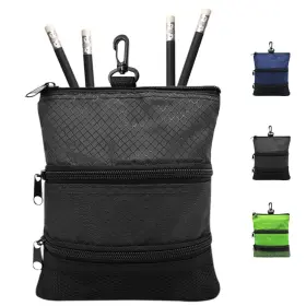 Finger Ten 810154791897 Golf Pouch Bag For Valuables Tee Color With 4 Pencil Pack Zi