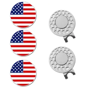 Finger Ten 810154793884 Golf Ball Marker With Hat Clip Markers Assorted Patterns Value Gif