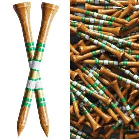 B07gqjg9ss Finger Ten Sg Us Golf Tees Wood For Men Wooden Tee 2 3 1/4 Inch Brown&gold&green
