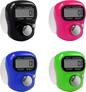 00000-99999 Fiotok 5-digit Electronic Finger Counter Lcd Hand Tally For Golf Goods Lap Knitting