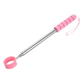 Fipux 676766645672 Golf Ball Retriever Telescopic 9feet Stainless Steel Head Grabber Pink