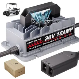 Qa750a Firstpower Pro For Ezgo Txt Lead-acid Battery 36 Volt 18a Golf Carts Charger With D Plug