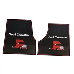 Ft616 Fit Vehicle Parts Inc. Freightliner Cascadia Rubber Front Floor Mats Set Black And Red Fits With Ft616 Fit Vehicle Parts Inc. Freightliner Cascadia Rubber Front Floor Mats Set Black And Red Fits With