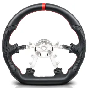 Ft26497-p Fitolizaa Steering Wheel For Corvette C5 1997-2004 Full Nappa Preforated Leather Grip D