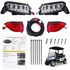 Fk-0109 Fixhawk Golf Cart Tempo Led Light Kit Headlight And Tail With Harness Fi