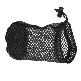 Fixinairp 680811535788 6.7 Inch X 4.3 Nylon Mesh Net Bag Black Golf Ball Storage Drawstring Pouch 1pcs