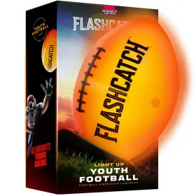 Sh-016 Flashcatch Light Up Football - Glow In The Dark Ball No 6 Boys Gifts Outdoor Sport