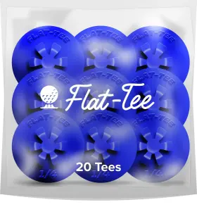 Flat-tee 671891127154 Golf 1/4 Inch 6.35mm Blue