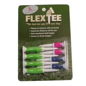 Flx-11917 Flex Tee - Florescent Colors 8 Pack Golf Tees 3 Different Heights