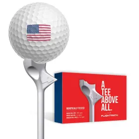 Flightpath 865646000445 Diamond Golf Tees Patented Design To Reduce Spin 3.25 Inch White