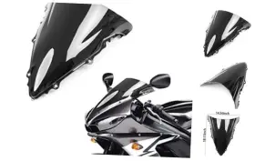 Ws-041-y0635 Flpro Windscreen Windshield Double Bubble For Yamaha Yzf-r6 2003 2004 2005 Yzf