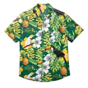 Foco 192797464872 Ncaa Floral Button Up Shirt North Dakota State Bison Large Team Color