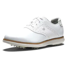 Footjoy 084984588549 Womens Traditions Golf Shoe 8 White/white